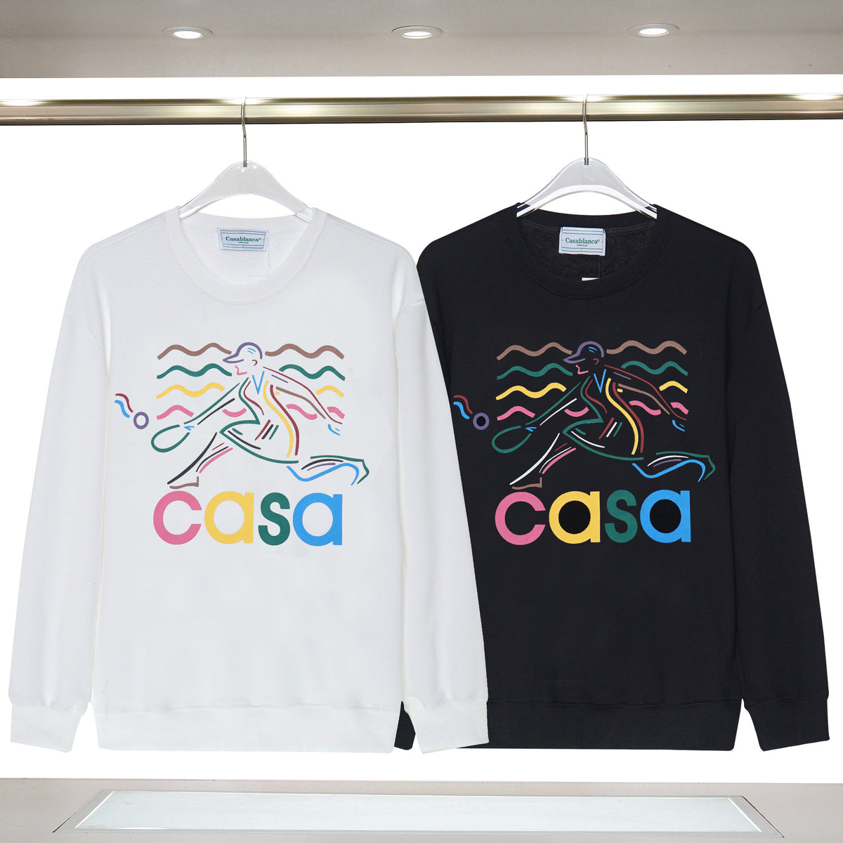 Casablanca Arch Logo Crewneck Casa Graphic Print Casual Pullover
