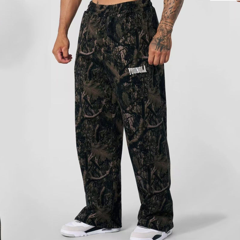 YOUNGLA 2133 Tree Camo Baggy Sweats