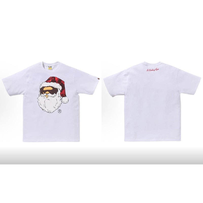 BAPE Ape Head Cartoon Print Loose Unisex Short Sleeve T-Shirt
