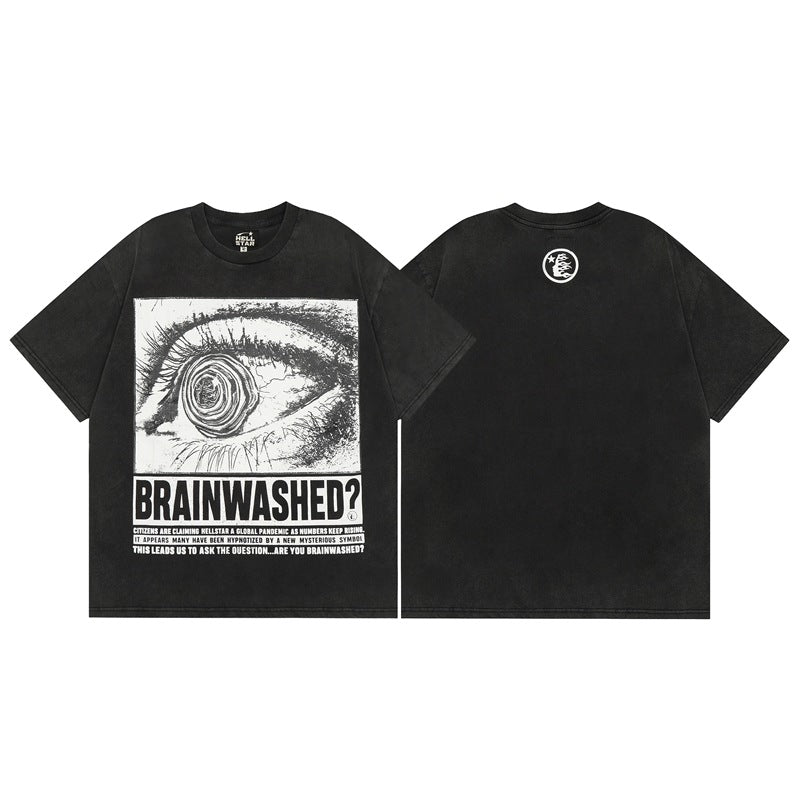 Y2K Hellstar Style Grafik Unisex Oversized Streetwear Baumwoll-T-Shirt
