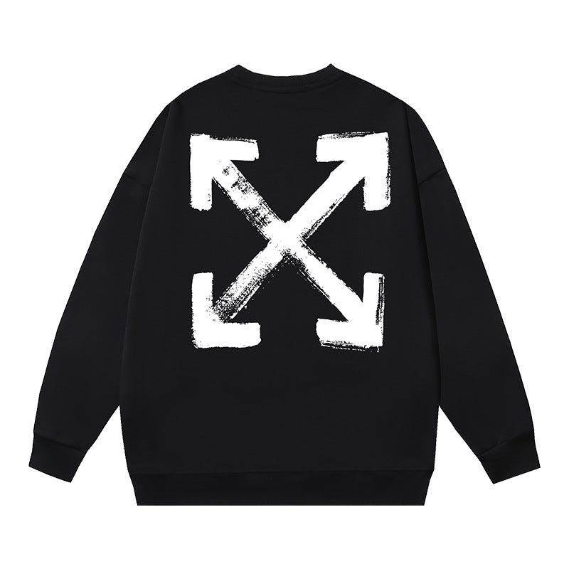 Off-White Multi Graphic Arrow Logo Unisex Crew Neck Sweatshirt