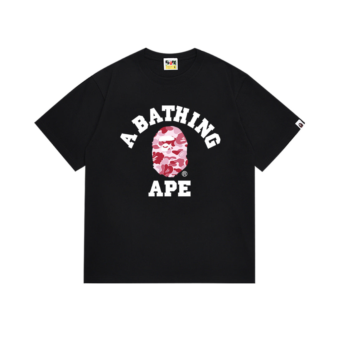 Bape Multi‑Ape‑Head Graphic Oversized Tee Streetwear Unisex