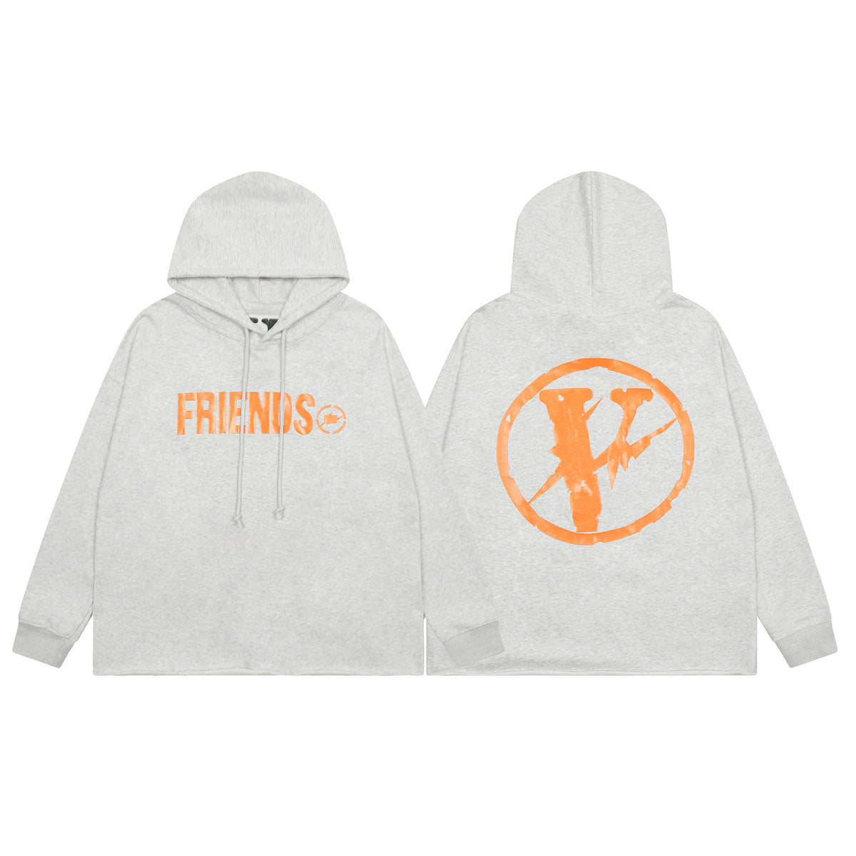 Vlone Friends Big V Logo American Style Unisex Hoodie