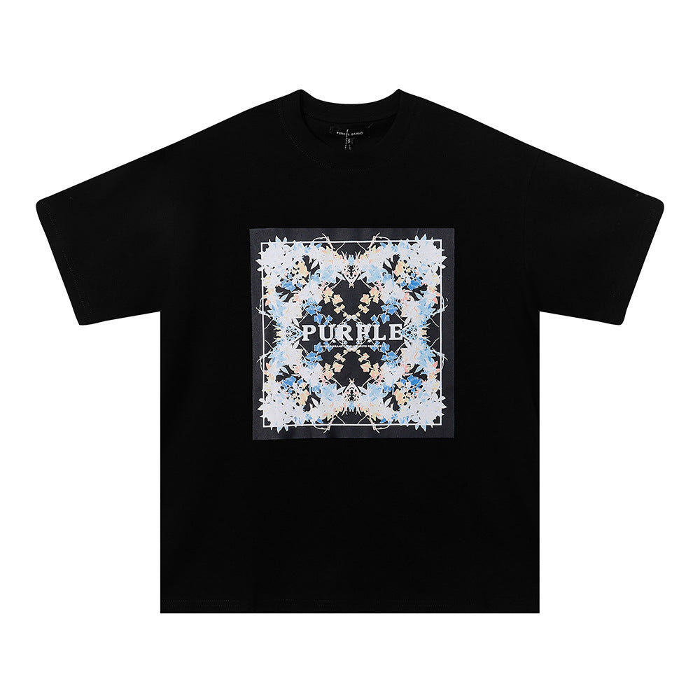 Purple Brand Multi‑Graphic Ink Wash Print Oversized Tee Multi‑Style