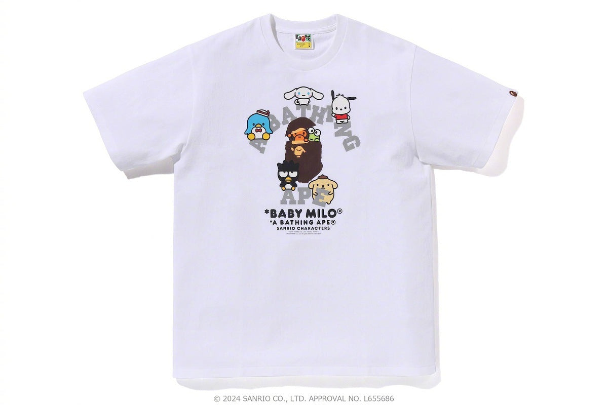 BAPE Baby Milo x Sanrio Characters Graphic T-Shirt Unisex