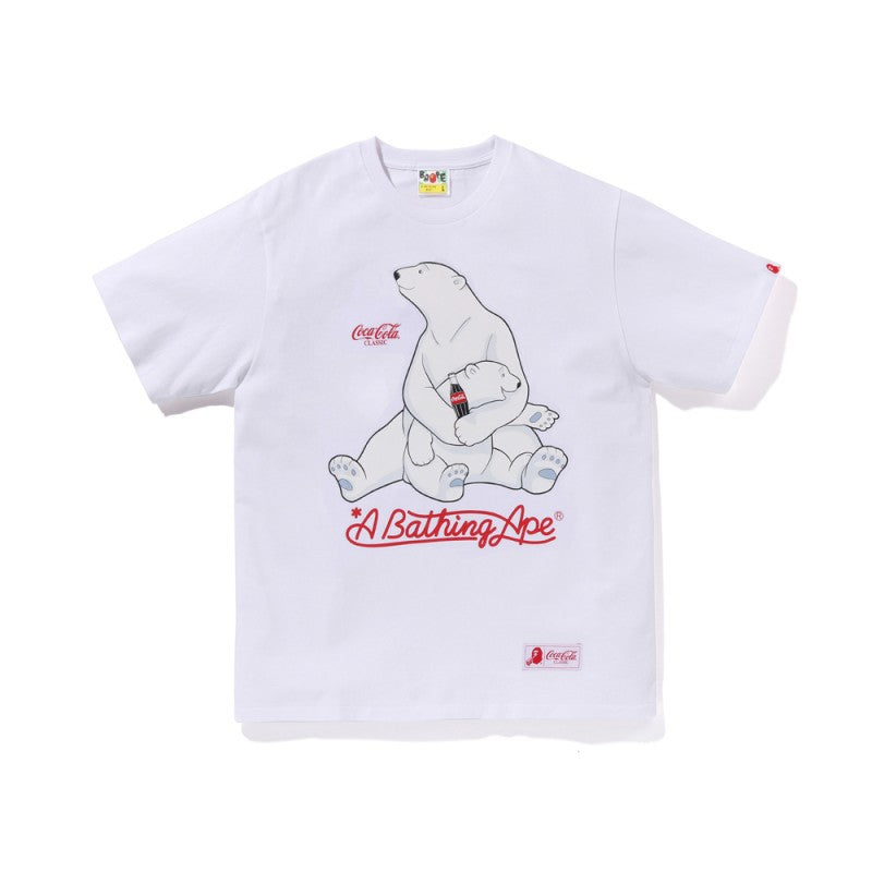BAPE Camo Shark Ape Head Print Crew Neck Short Sleeve T‑Shirt Unisex