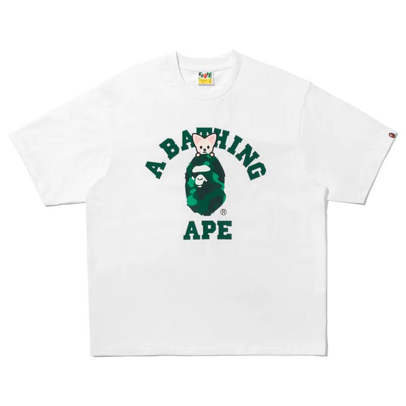 BAPE Ape Head Camo Shark Print Crew Neck Short Sleeve T‑Shirt Unisex