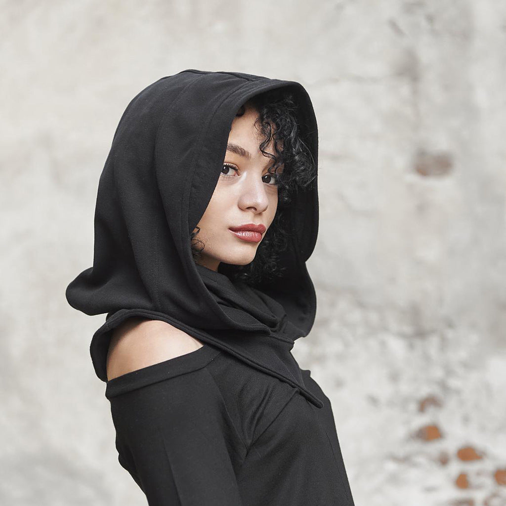Halloween Medieval Assassin Hooded Face Cover Cosplay Neck Scarf