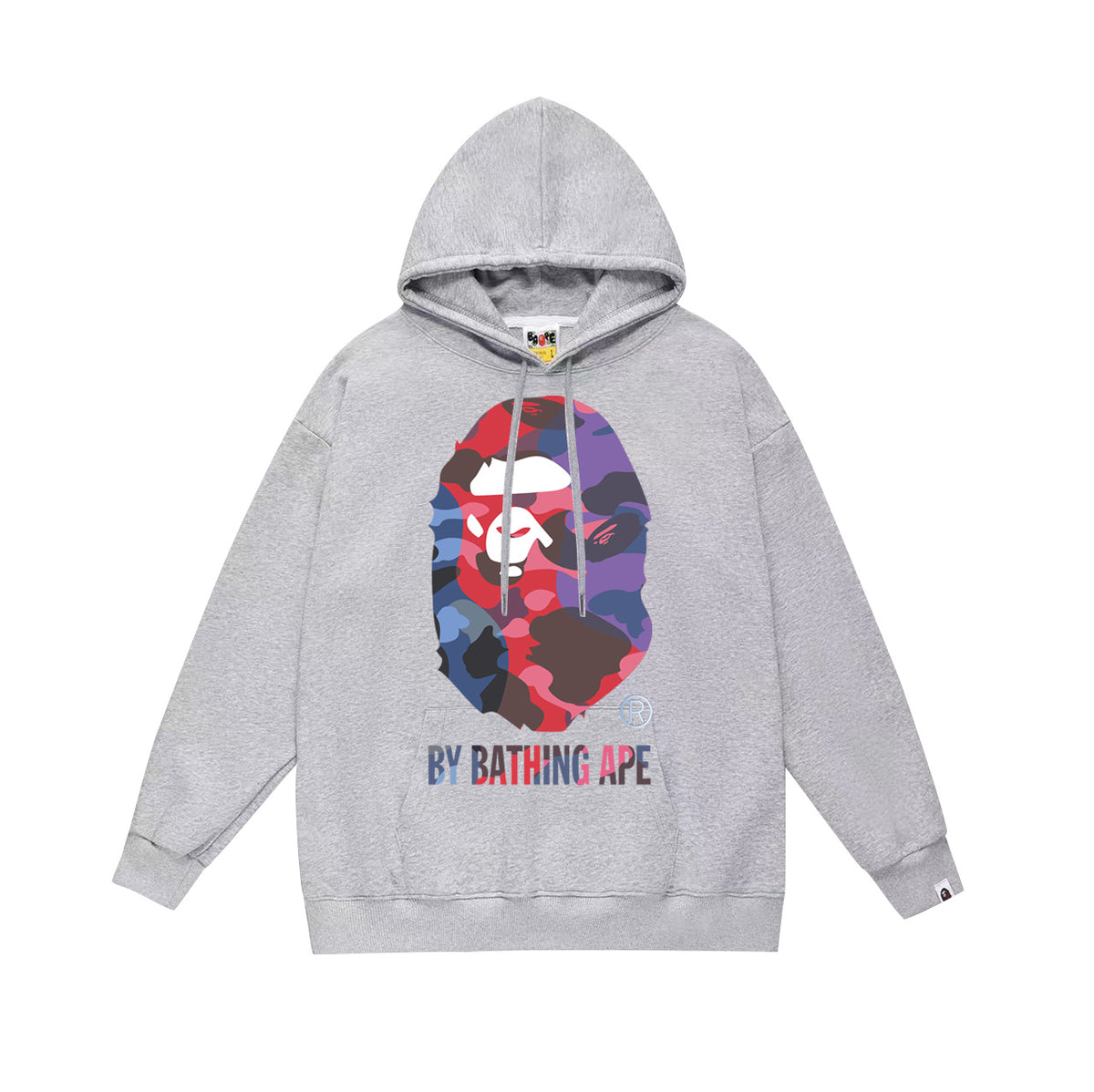 BAPE Hoodie Multi Camo Ape Head Print Street Fleece Pullover