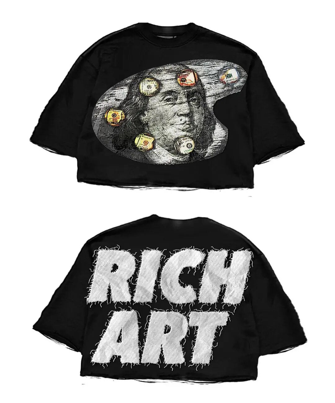 Streetwear-Shirt im Gothic-Stil von Saint Michael mit Grafik – Unisex Oversized Baumwoll-T-Shirt