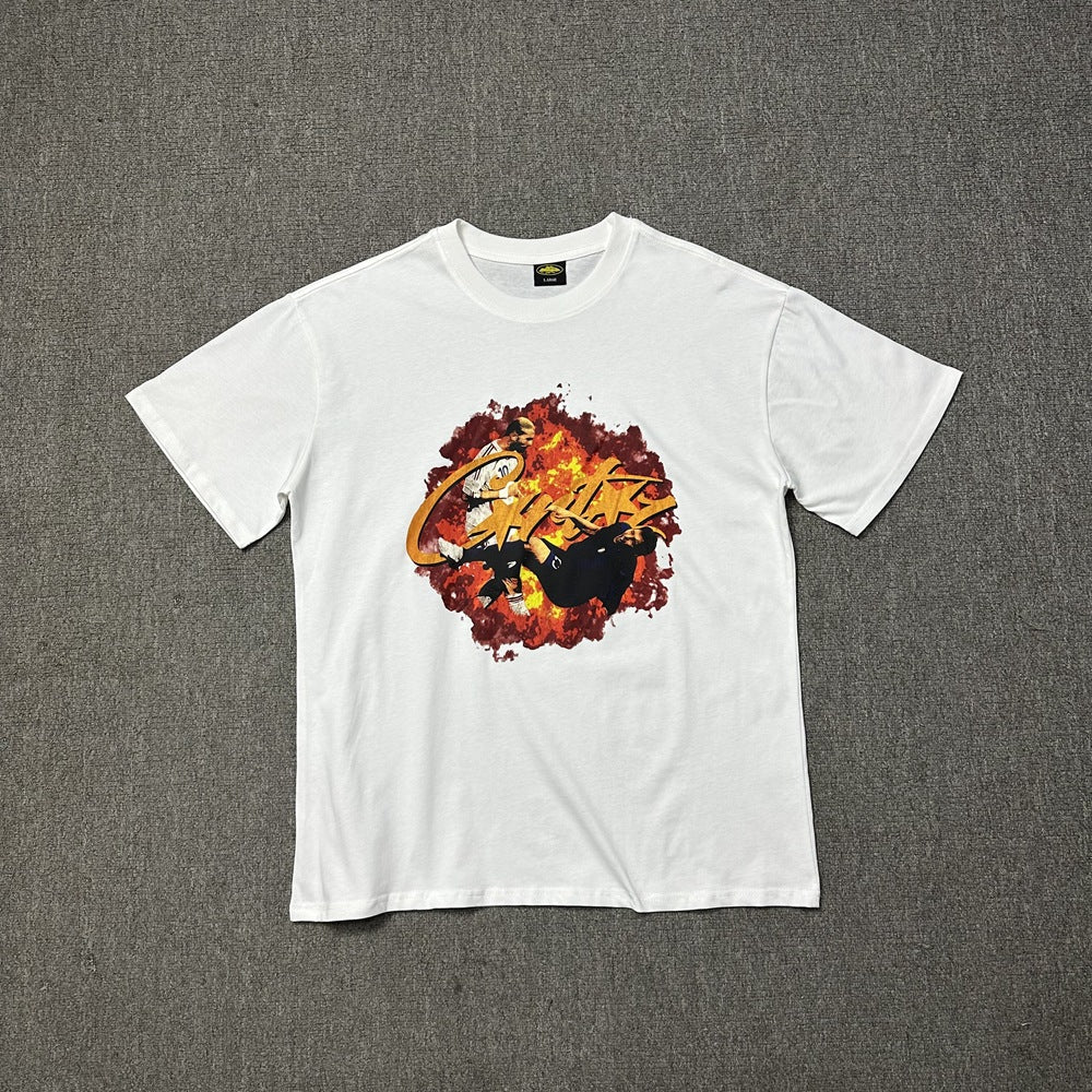 2026 New Corteiz Graphic Print Tee Loose Casual Streetwear T-Shirt
