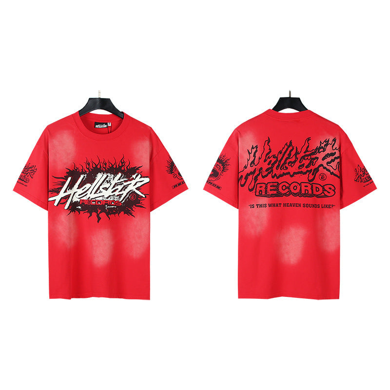 Hellstar Multi‑Graphic Print Crew Neck Short Sleeve Tee Unisex
