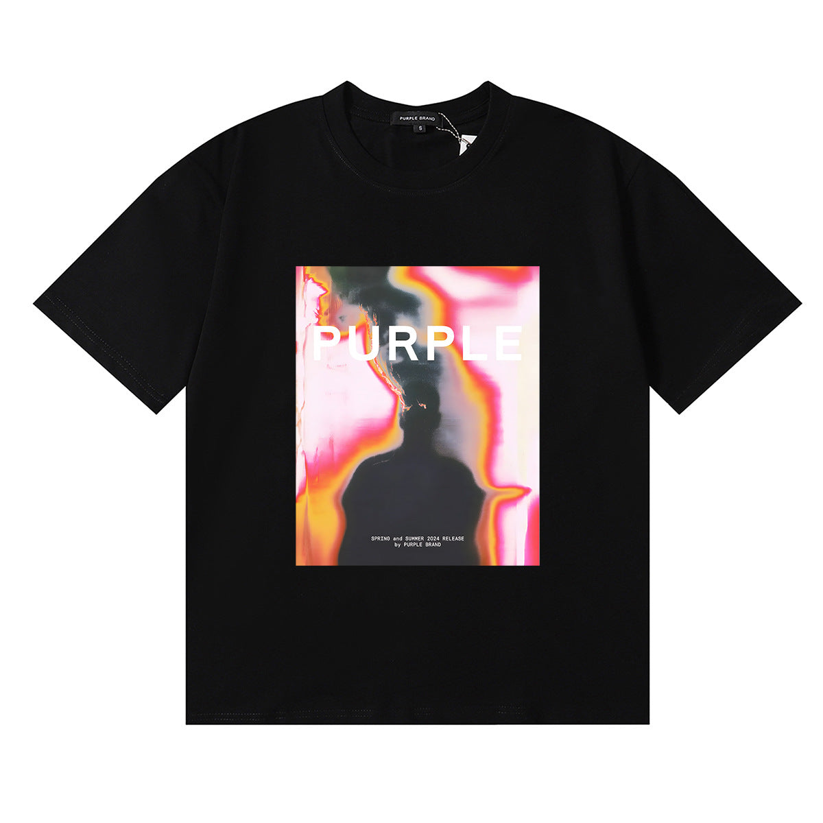 Purple Brand Graphic Tee Loose Unisex Vintage Streetwear T-Shirt