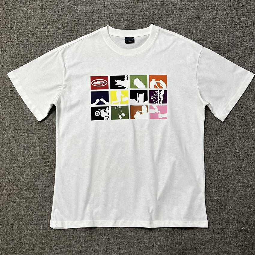 Corteiz CRTZ Y2K Classic Ship Logo Oversized Vintage Baumwoll-T-Shirt