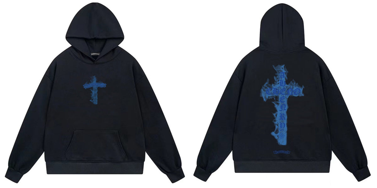 Chrome Hearts Cross Horseshoe Hoodie Vintage Goth Streetwear Pullover