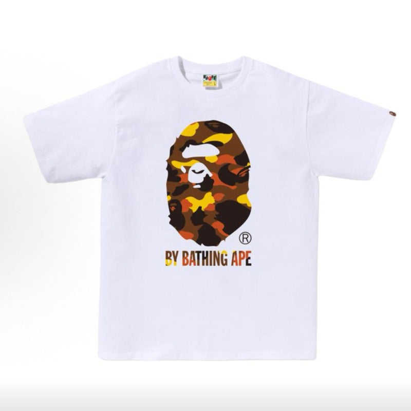 BAPE Ape Head & Shark Graphic Tee Loose Unisex Streetwear T-Shirt