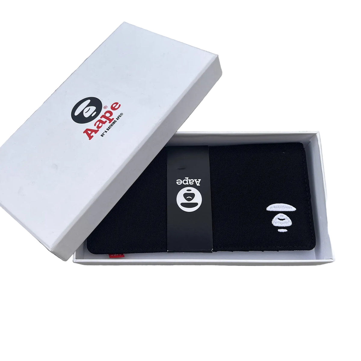 AAPE BY A BATHING APE Head Embroidered Long Wallet