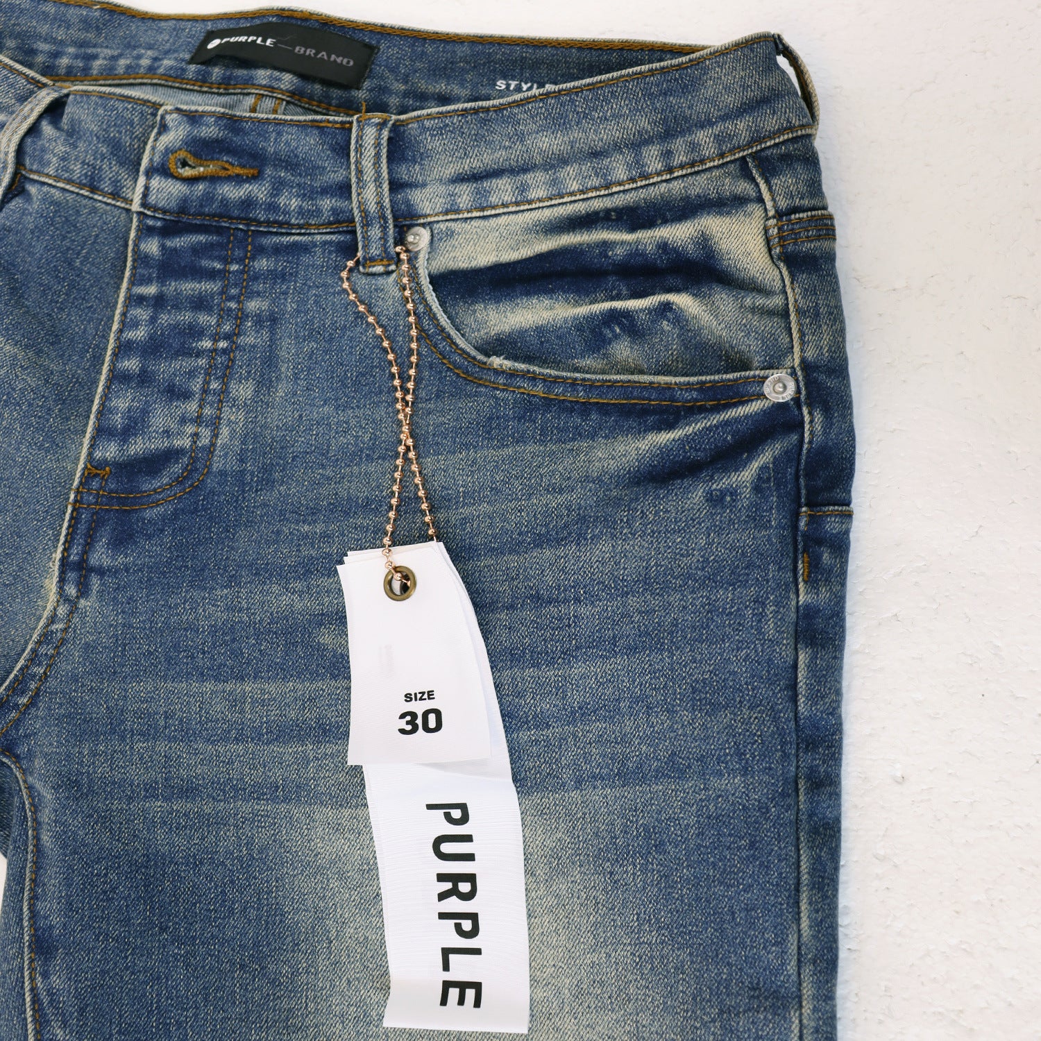 Purple Brand Wave Crack Ripped Skinny Denim Jeans Unisex