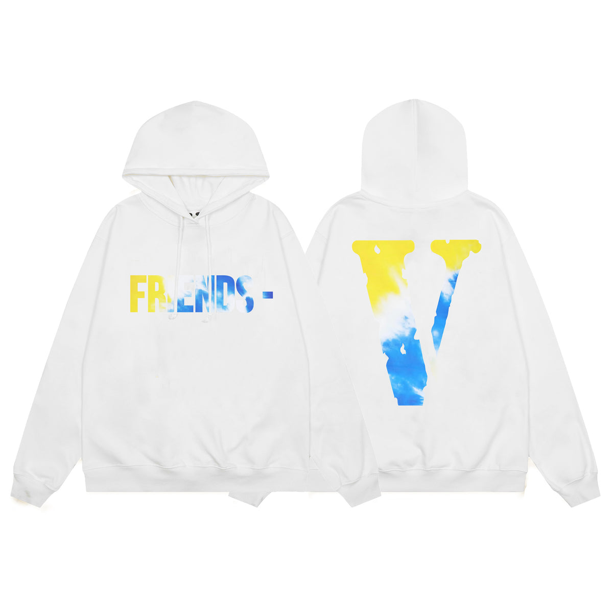 Vlone Friends Big V Logo American Style Unisex Hoodie