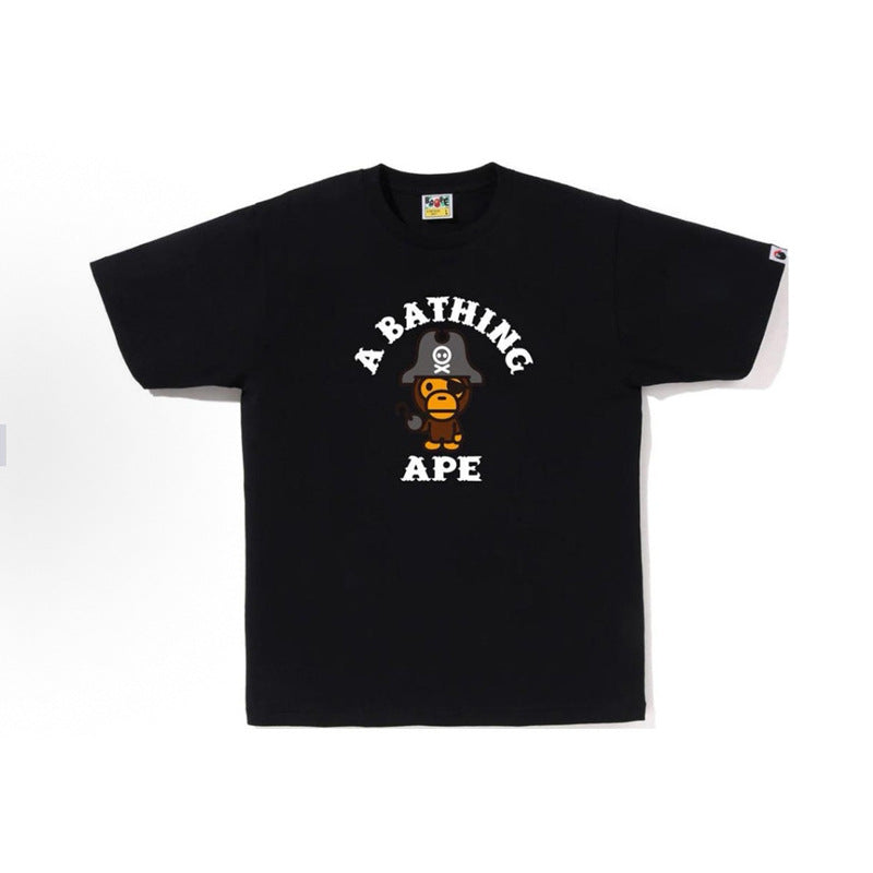 BAPE Ape Head Shark Print Loose Casual Unisex Short Sleeve T-Shirt