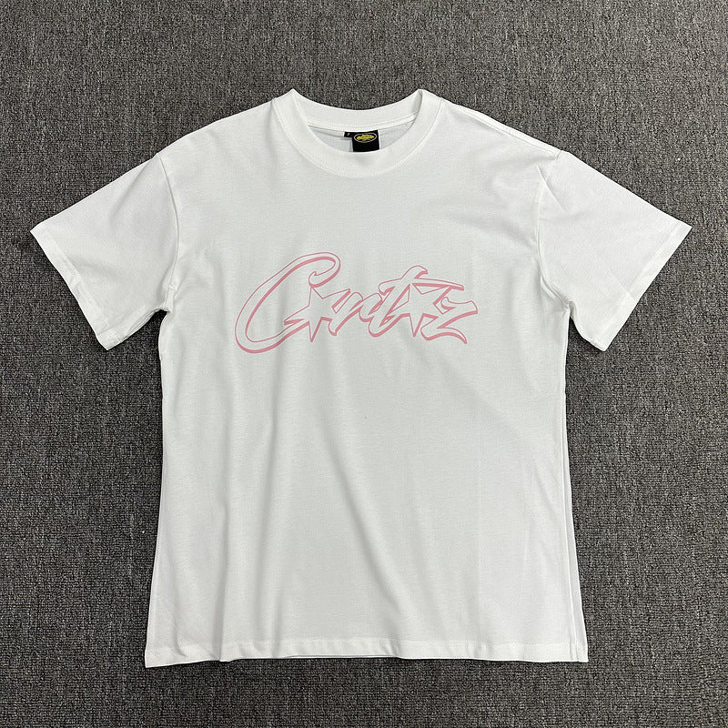 Corteiz Alcatraz Logo Letter Crew Neck Short Sleeve T‑Shirt Unisex