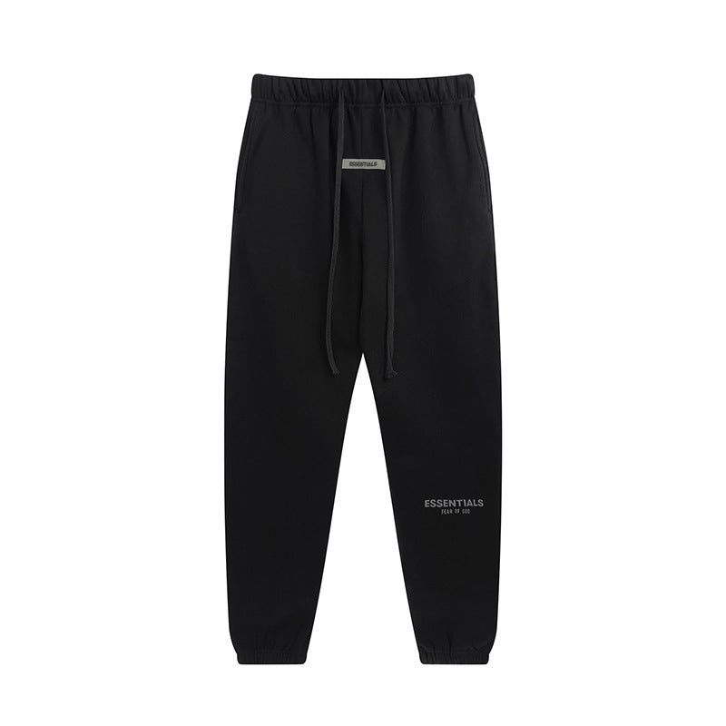 Fear of God ESSENTIALS 3D Reflective Letter Hoodie Pullover sweatpants