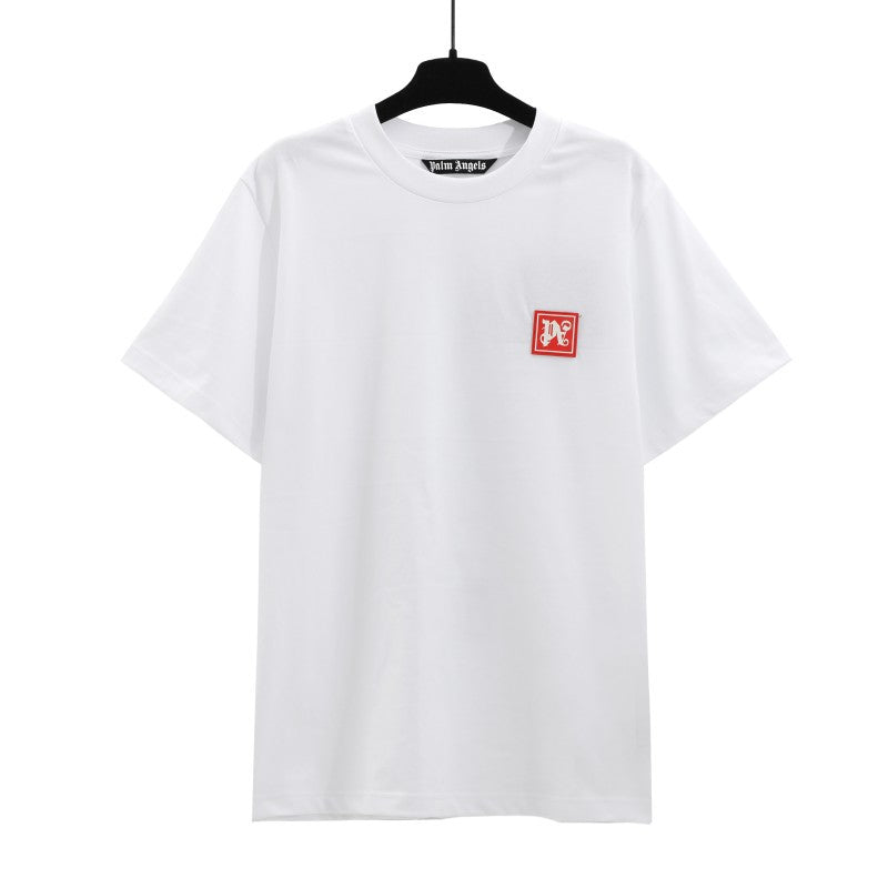 Palm Angels Graffiti Flame Palm Tree Graphic Oversized Tee Streetwear
