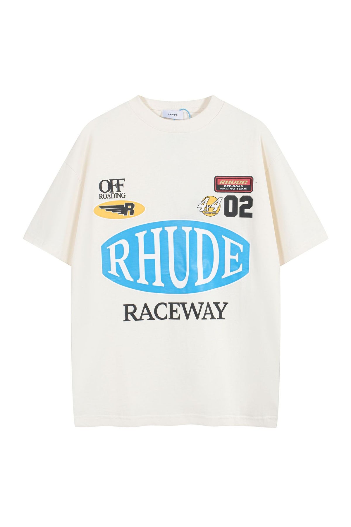 Rhude Vintage Sunset Coconut Tree Graphic Oversized Tee Streetwear