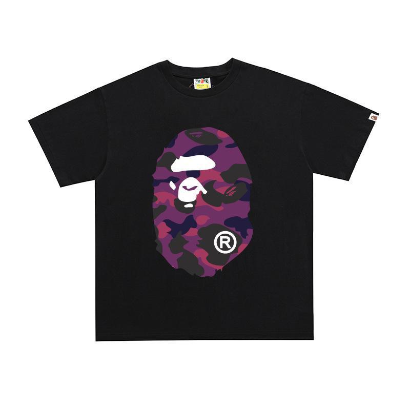 BAPE Ape Head Print Loose Unisex Streetwear T-Shirt