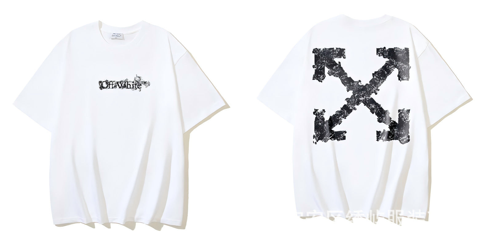 Figure Arrow Graphic Print Streetwear Crew Neck Short Sleeve T Shirt