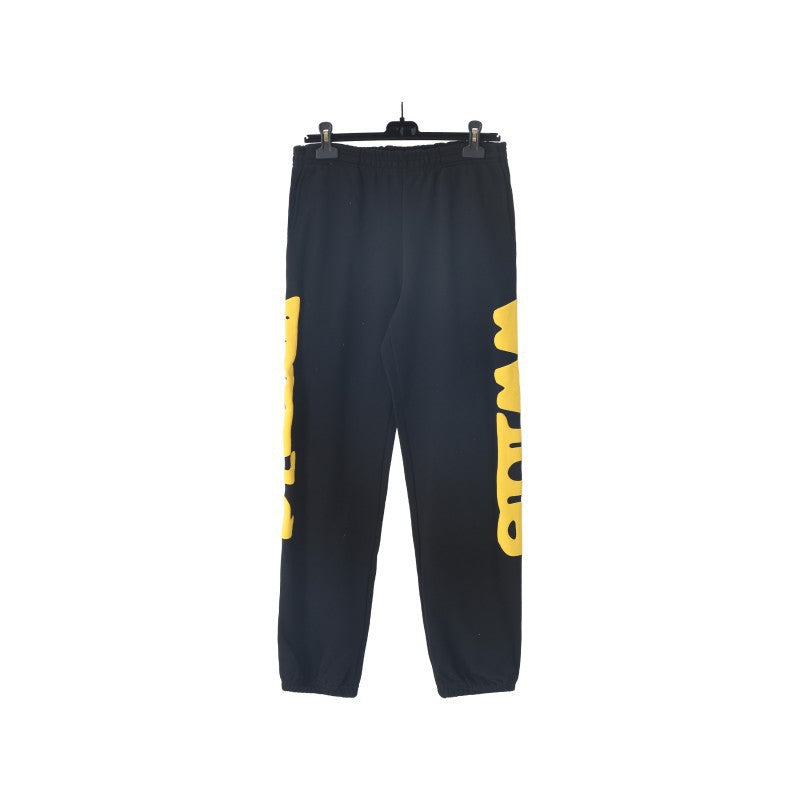 Sp5der Foam Print Spider Web Hoodie Sweatshirt Jogger Pants Set
