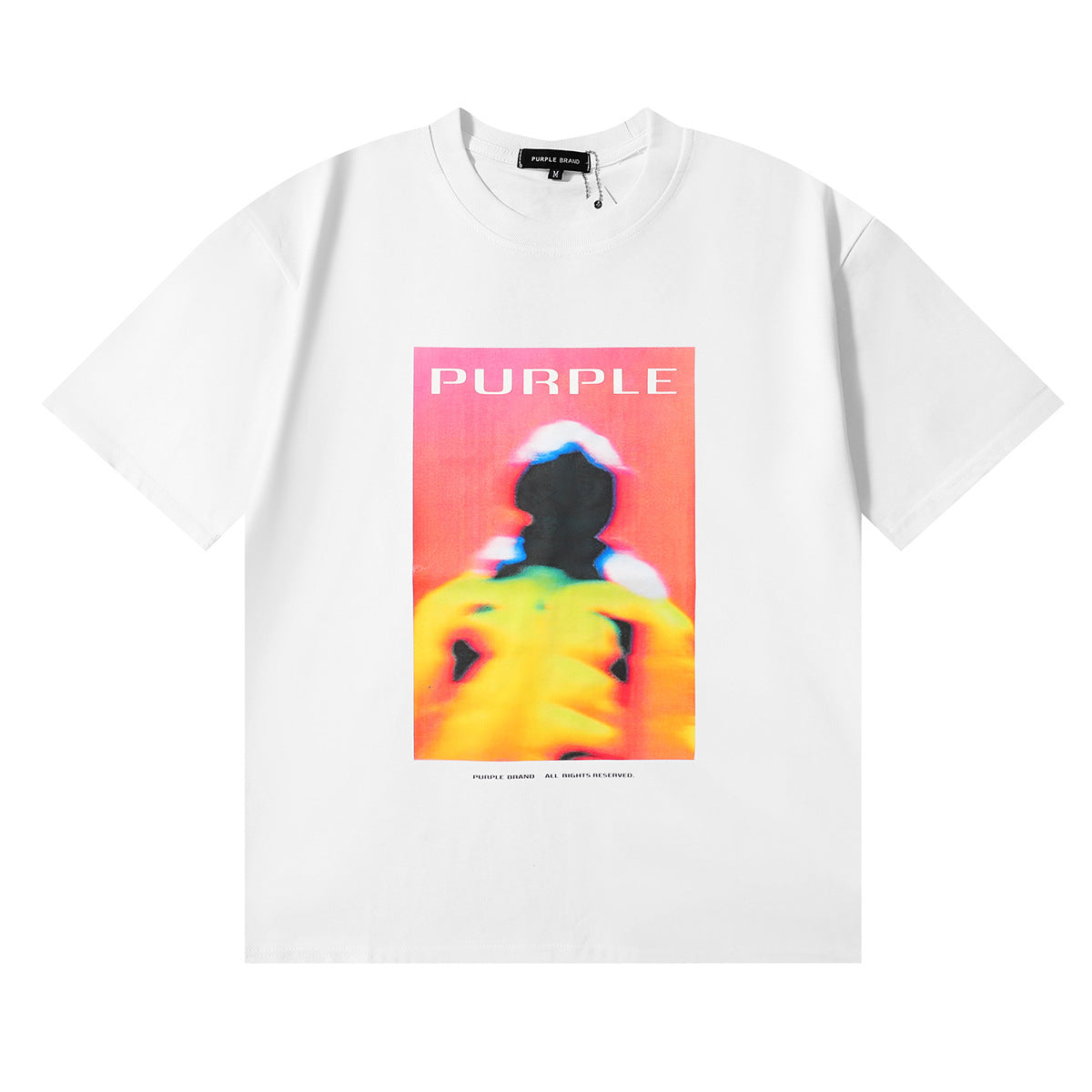 Purple Brand Graphic Tee Loose Unisex Vintage Streetwear T-Shirt