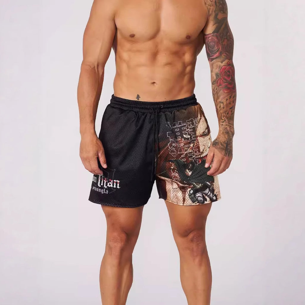 YOUNGLA 1126 AOT© x YLA Mesh Shorts