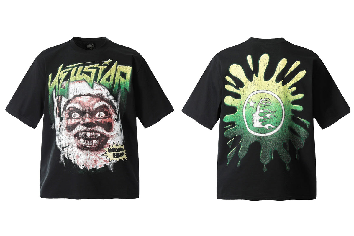 Hellstar Multi‑Graphic Vintage Washed Oversized Tee Streetwear