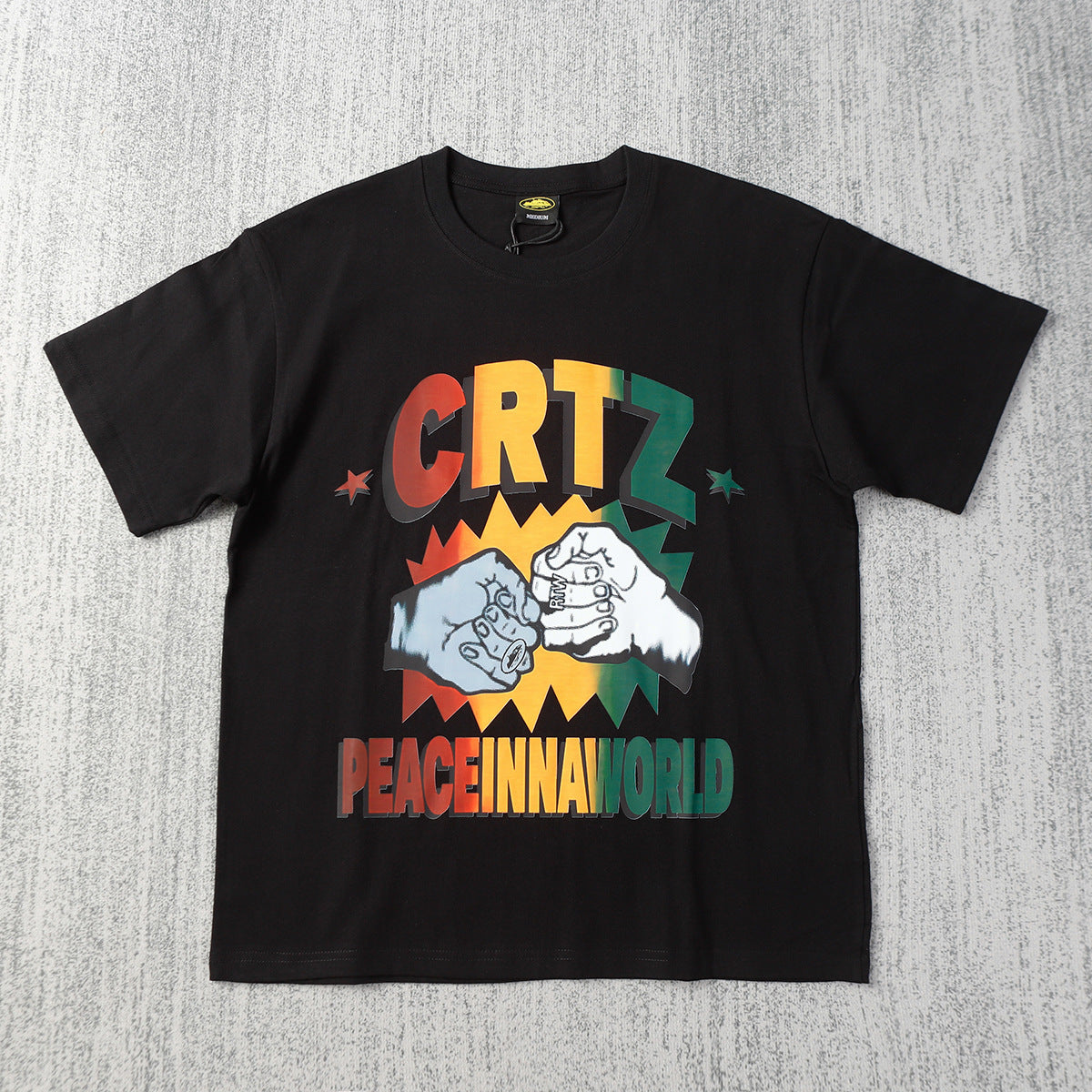 Corteiz Island Letter Graphic Oversized Tee Streetwear Unisex