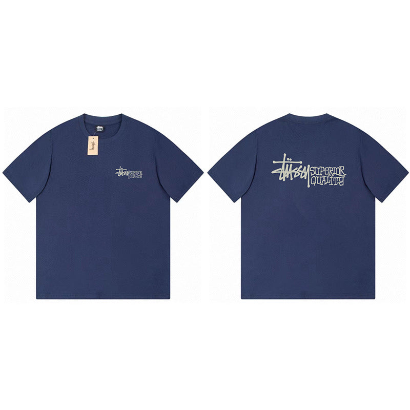 Stussy Graphic Print Collection Loose Casual Short Sleeve T-Shirt