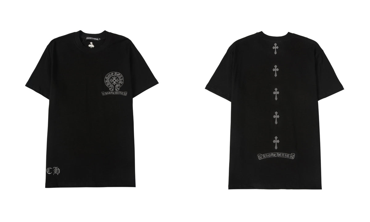 Chrome Hearts Cross Letter Graphic Short Sleeve Tee Streetwear Unisex
