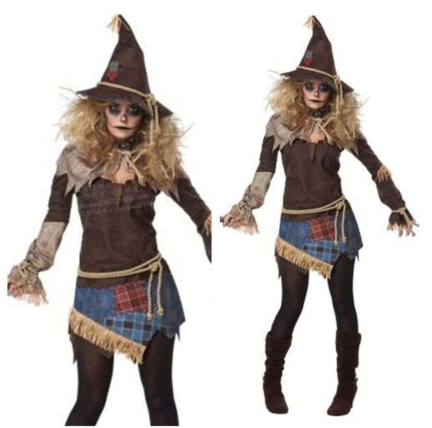 Halloween Women Scarecrow Zombie & Vampire Multi‑Style Cosplay Sets