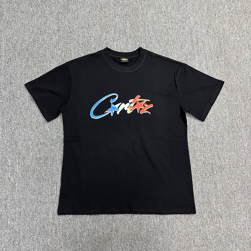 Corteiz Alcatraz Logo Letter Crew Neck Short Sleeve T‑Shirt Unisex
