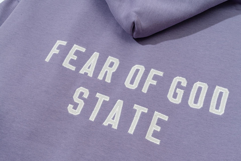 FOG Essentials Emblem Letter Zip Up Hoodie Unisex