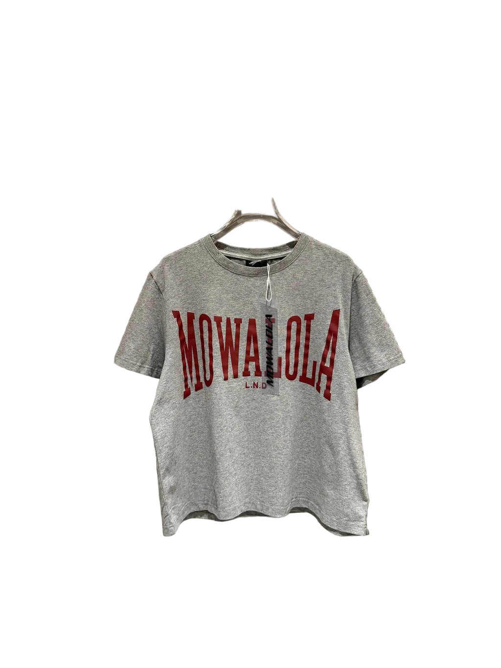Mowalola Vintage Varsity Letter Print Crew Neck Unisex T Shirt
