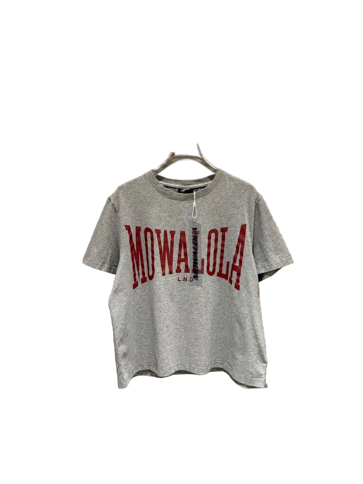 Mowalola Vintage Varsity Letter Print Crew Neck Unisex T Shirt