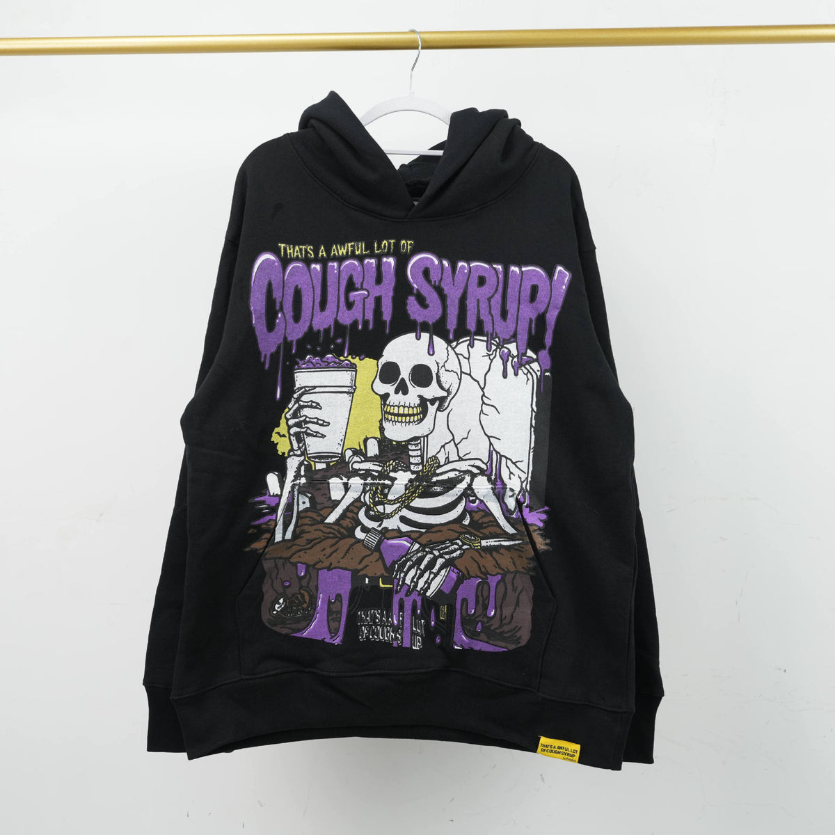That's A Awful Lot Of Cough Syrup Graphic Hoodie Streetwear Pullover