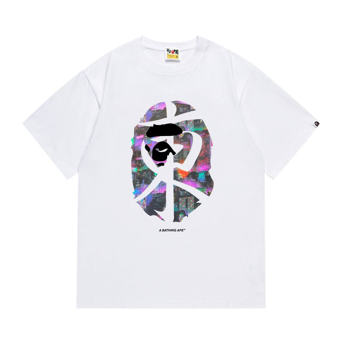 BAPE Ape Head Graphic Print Loose Unisex Streetwear T-Shirt