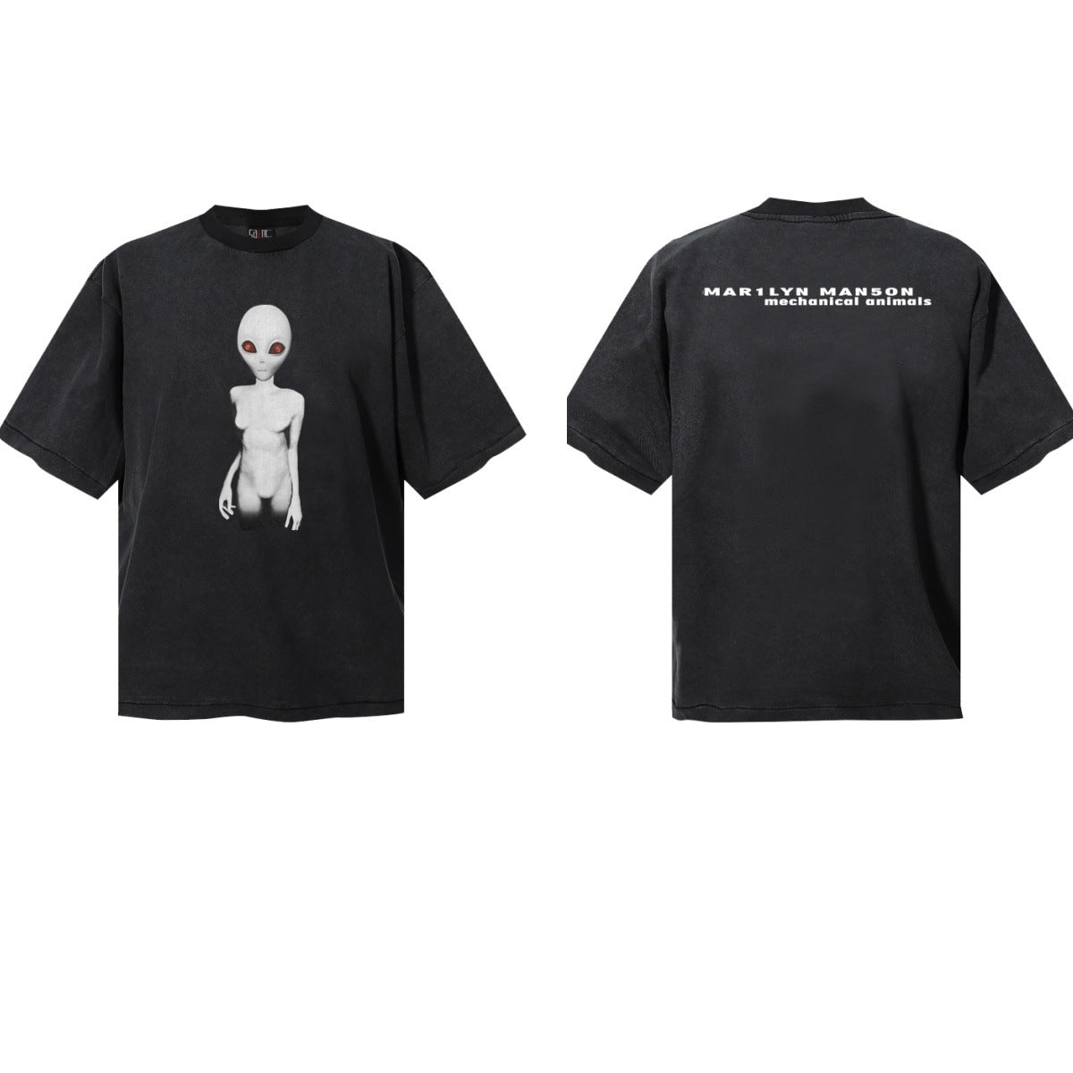 Saint Michael Vintage Washed Graphic Print Loose Streetwear T-Shirt