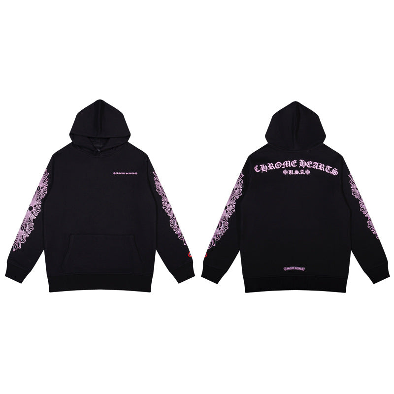Chrome Hearts Multi‑Cross Graphic Oversized Hoodie Streetwear Unisex