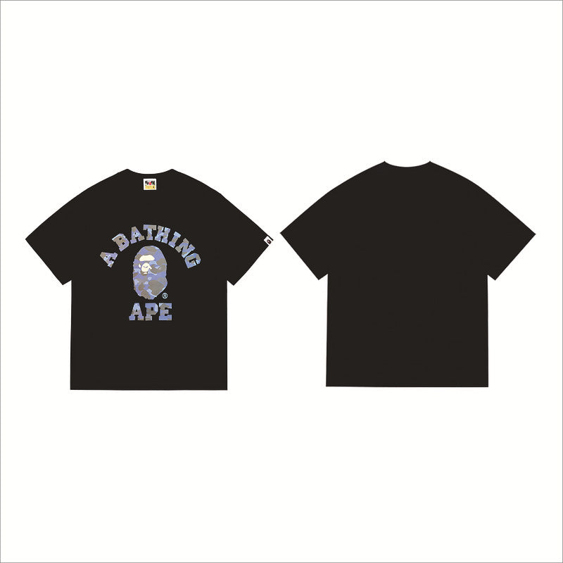Bape Sakura Floral Graphic Oversized Tee Streetwear Unisex