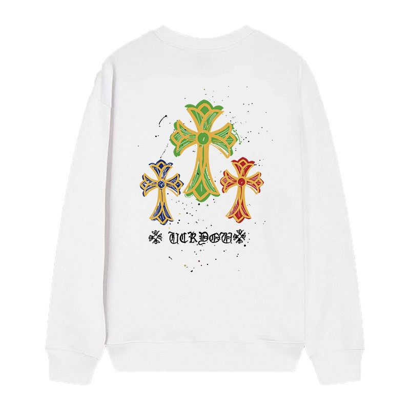 Chrome Hearts Cross Horseshoe Crewneck Sweatshirt Vintage Street Top