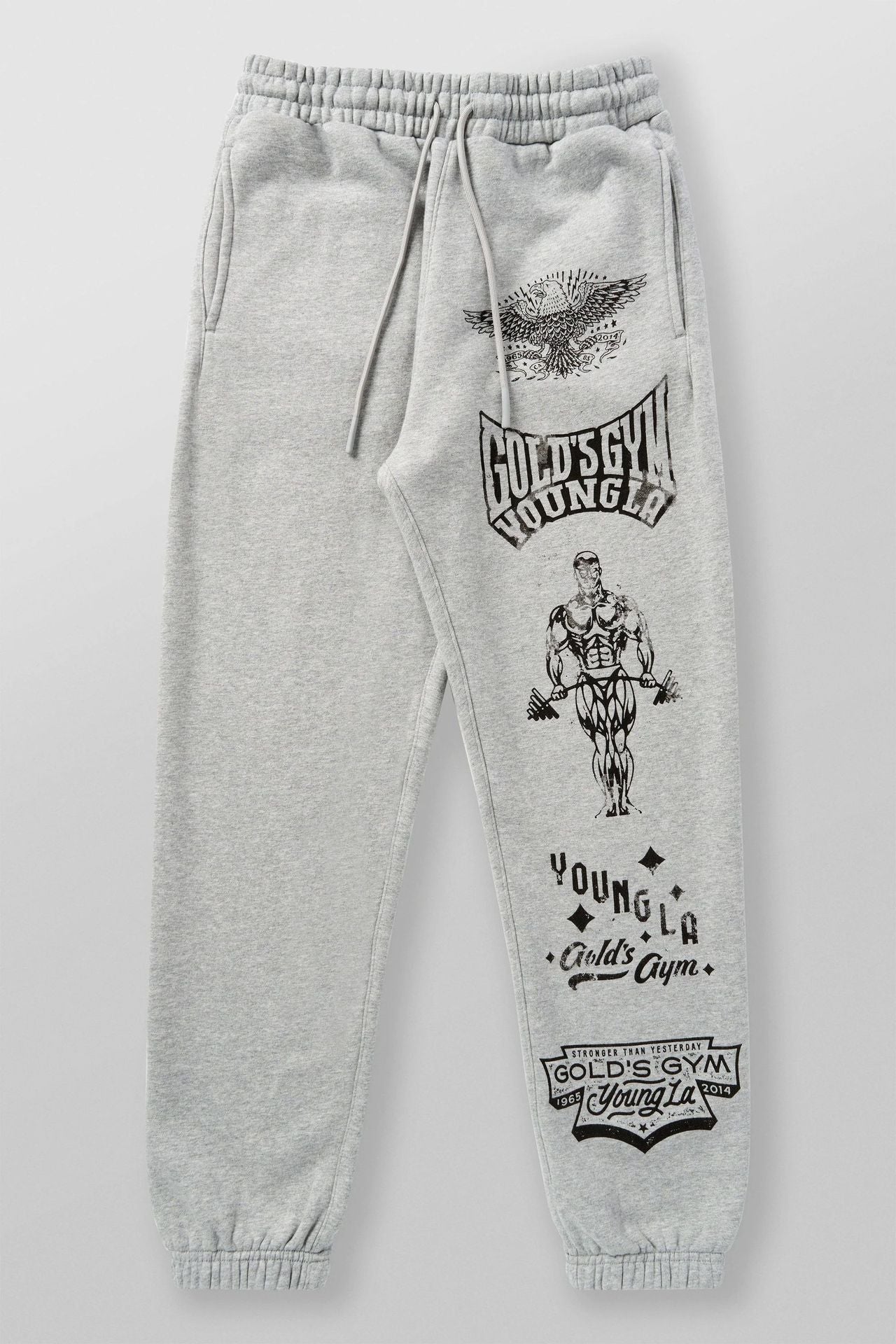 YOUNGLA 2143 Golds Gym Immortal Joggers