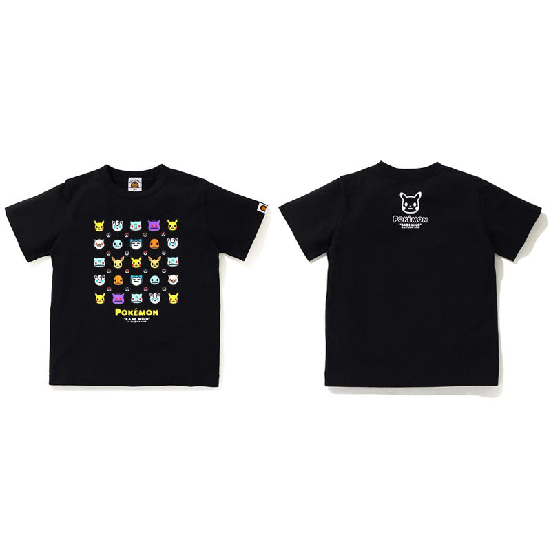 BAPE Ape Head & Shark Graphic Tee Loose Unisex Streetwear T-Shirt